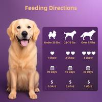 Comprimés probiotiques pour chiens et chats, complément alimentaire pour la santé des animaux de compagnie, soutien digestif, formule universelle, boîte de 90 comprimés