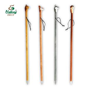 15 anni di fabbrica all'aperto <span class=keywords><strong>polo</strong></span> escursioni testa di animale di legno bastone da passeggio - Product Image 5