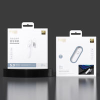 Boîte en carton simple, écologique, recyclable et personnalisable avec fenêtre et trou de suspension pour ensemble de câbles de chargeur de téléphone, avec logo personnalisé, idéale comme cadeau.
