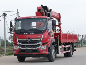 Grúa compacta articulada montada en camión de 4 toneladas y 6.3 toneladas con manipulador hidráulico para construcción urbana en espacios reducidos - Product Image 6