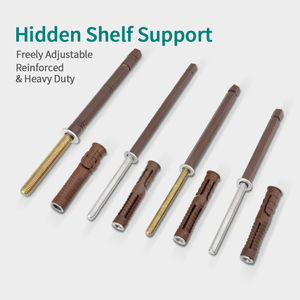 Support d'étagère en plastique à expansion, vis en fer galvanisé résistante à la rouille pour table basse, projet d'ingénierie hôtelière moderne - Product Image 3
