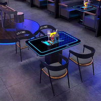 Meubles de bar, station DJ, station de disques en acrylique, table de casino lumineuse à LED, mobilier de salle de bal, mobilier de karaoké, mobilier de boîte de nuit