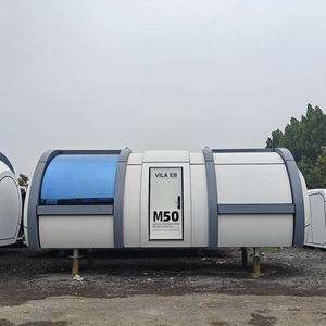 Cápsula espacial de acero circular Villa Hotel Resort Salón de té Cafetería móvil <span class=keywords><strong>Calle</strong></span> comercial Restaurante al aire libre Habitación de cápsulas - Product Image 1