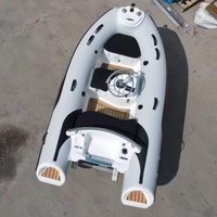 Bateau pneumatique Huixin New Design Sport Yacht RIB300, petit bateau à coque rigide en fibre de verre, PVC Hypalon 1,2 mm d'épaisseur, 3 personnes, garantie 3 ans