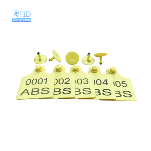 Étiquette d'oreille pour animaux en plastique électronique 868 MHz NFC EM4305 étanche RFID Mini 30 mm de diamètre Bouton pour porcs, vaches, bovins, animaux de compagnie - Product Image 6