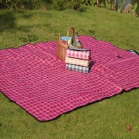 Check impression polyester 600d oxford pique-nique tapis de tissu
