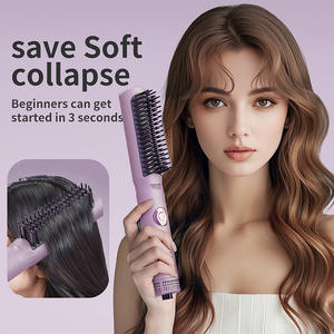 Cepillo Eléctrico Profesional 2 en 1 para Alisar y Rizar el Cabello con Cerámica, Iones Negativos y Aire Frío/Caliente al por Mayor - Product Image 2