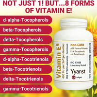 Vitamine E de haute qualité avec tocophérols SOUTIENT LA SANTÉ DE LA PEAU ET LA PROTECTION CELLULAIRE CAPSULES EN GEL DOUCE