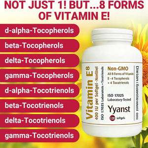 Vitamina E de alta calidad con tocoferoles, apoya la salud de la piel y la protección celular, cápsulas blandas. - Product Image 4