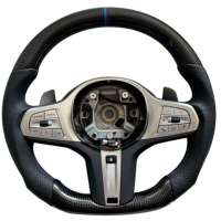 Volant sport en fibre de carbone personnalisé pour BMW F30 F32 F10 E90 E46 E39 E30 E60 E92 M3 M4, volant de course