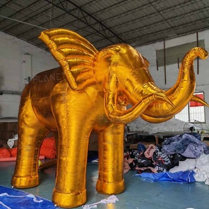 Modelo de Elefante Inflable Gigante de Tamaño Real para Publicidad Exterior, Elefante Inflable Grande para Decoración - Product Image 1
