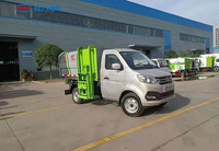 Camion benne latérale diesel Euro 6 5 m³ 4x2 léger à chargement automatique pour la collecte des déchets municipaux et résidentiels