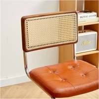 Chaise de Salle à Manger Cesca en Rotin à Bas Prix, Chaise en Bois Canné Style Mid-Century pour Café, Chaises de Salle à Manger en Bois Couleur Noyer Allemagne