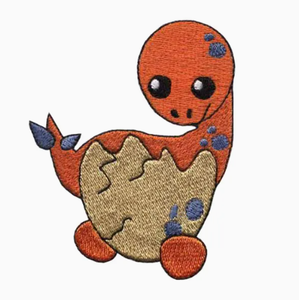 Écusson de broderie de tortue de bébé de couleur orange 2.5 \ "de large tissu écologique de style thermocollant pour la dérive de <span class=keywords><strong>naissance</strong></span> - Product Image 1
