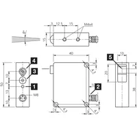 Capteur laser rétroréfléchissant cubique O-50 LLRV51M500P3K-TSSL, connecteur M8, capteur rétroréfléchissant 3 broches