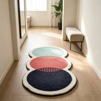 Tapis de couloir long antidérapant, tapis de sol doux lavable, tapis décoratif pour chambre à coucher, chevet, entrée, décoration intérieure