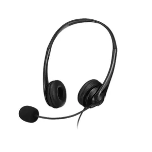 RJ9สำนักงาน Audifonos Callcenter Casque โทรศัพท์งานศูนย์บริการ Usb หูฟังหูฟังตัดเสียงรบกวนชุดหูฟังสำหรับศูนย์บริการ