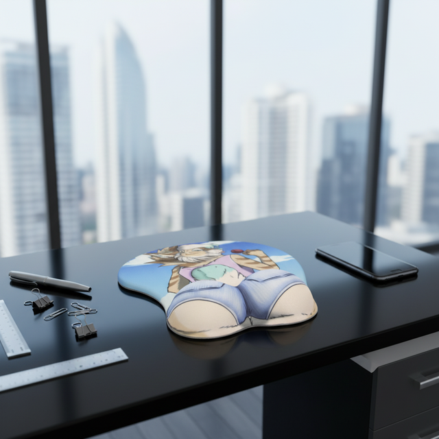 3D Anime Desk Mouse Mat Wrist Rest Silicone Sexy Girl Custom Printed Boobs Mousepad 300x250mm Stock