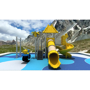 <span class=keywords><strong>Sunny</strong></span> Yellow Kids Outdoor Playground Slide Set con Rocking Horse Fun Juego educativo para las aventuras activas de los niños - Product Image 1