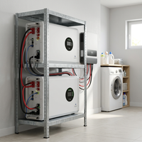 Boîtier de stockage d'énergie, enceinte empilable en tôle pour armoire de batterie solaire domestique, coque d'onduleur personnalisée avec revêtement en poudre