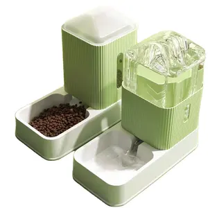 2 in 1 Cat Food Water Dispensers for Small Medium Big Pets