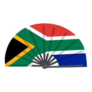 Abanicos Plegables de Bambú con la Bandera de Sudáfrica al por Mayor, Abanico de Mano para Carnaval, Boda, Festival, Fiesta, Agencia de Viajes - Product Image 1