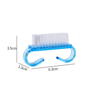 Ensemble de brosses à ongles en acrylique 4 couleurs <span class=keywords><strong>Nail</strong></span> <span class=keywords><strong>Art</strong></span> Manucure Pédicure Outils de lime de nettoyage doux 10 Pcs/<span class=keywords><strong>Lot</strong></span> Dépoussiérage Type de beauté en plastique - Product Image 3