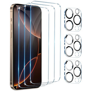 ฟิล์มกันรอยหน้าจออะลูมิเนียมคุณภาพสูงสำหรับ iPhone 18 Pro Max 17 Pro Max ป้องกันเลนส์กล้อง ป้องกันฟองอากาศ ใช้งานร่วมกับเคสได้ กระจกนิรภัย - Product Image 1