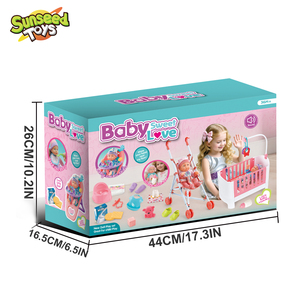 Poupée bébé <span class=keywords><strong>en</strong></span> plastique Sunseed de 12 pouces pour poussette, berceau, <span class=keywords><strong>chaise</strong></span> <span class=keywords><strong>haute</strong></span>, pot et accessoires d'alimentation, jeu d'imitation pour filles - Product Image 2