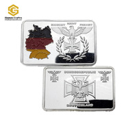 Métal Fer Laiton Aigle Croix Allemand Deutsche Plaqué Or Barre de Bullion