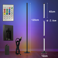 Lampe d'ambiance musicale Dailu pour salon et chambre, avec fonction RGB et détection sonore, lampe de sol modulable pour coins de compétition