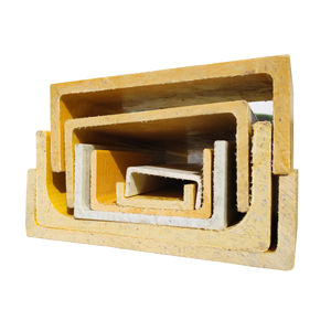 Chất lượng cao sợi thủy tinh C chùm <span class=keywords><strong>GRP</strong></span>/FRP <span class=keywords><strong>U</strong></span> kênh đùn hồ sơ 150*50mm - Product Image 1