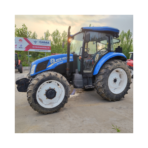 Precio barato agricultura usada fuerte New Holland T1104 110HP caballos de potencia en buenas condiciones de funcionamiento - Product Image 1