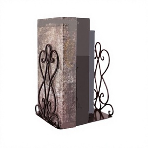 Porte-livres de taille et de forme personnalisées, nouveau design, fer noir, support de livre, porte-livres pour la décoration de la maison - Product Image 1