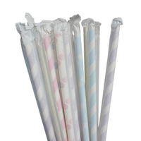 Agitateurs en papier de marque JIAYAN de qualité supérieure, pailles courtes, écologiques, biodégradables, jetables, durables, 197 mm, lot en vrac, pour fêtes