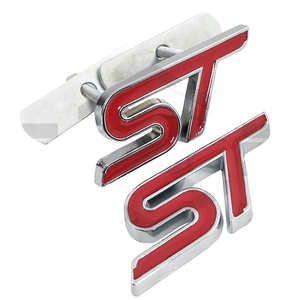 82*35mm 3D ST maletero trasero guardabarros lateral emblema <span class=keywords><strong>insignia</strong></span> pegatina coche para <span class=keywords><strong>Ford</strong></span> ST Logo para <span class=keywords><strong>Focus</strong></span> Fiesta Ecosport 2009-2015 - Product Image 3