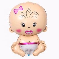 Ballons en forme de dessin animé en feuille d'hélium pour baby shower, imprimés en sérigraphie, écologiques, motif sucette, fournis par le fabricant BLN