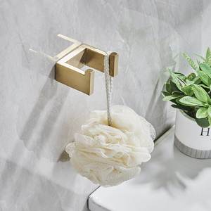 Portasciugamani pieghevole in oro da parete in acciaio inox per il bagno per uso alberghiero e domestico - Product Image 3