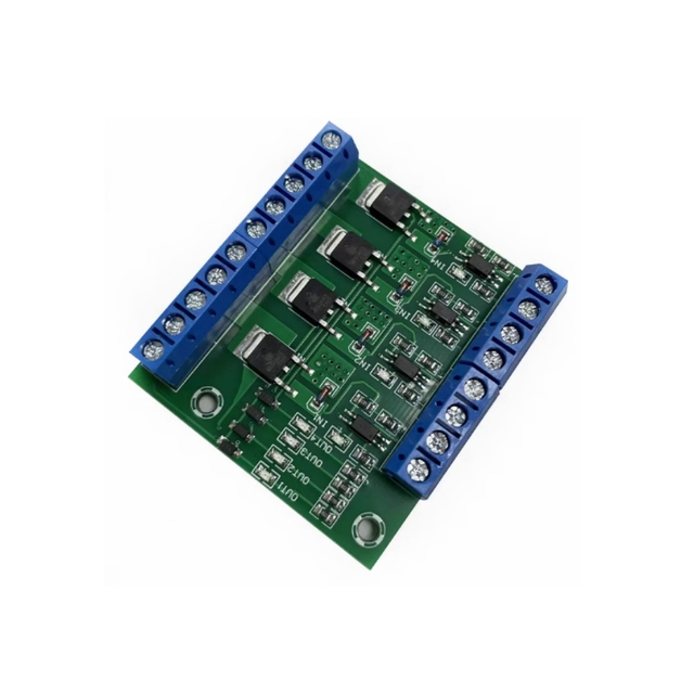 4-channel MOSFET/FET module PLC amplifier circuit board/driver module optocoupler isolation