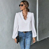 Blusa para Mujer OEM/ODM al por Mayor, Ropa de Mujer de Manga Larga para Primavera/Verano, Diseño Casual de Moda