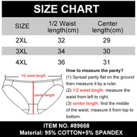 Culottes taille moyenne pour femmes grandes tailles, en coton doux, très élastiques et respirantes, pour sous-vêtements féminins personnalisés