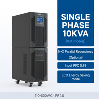 Onduleur en ligne 10 kVA avec mode ECO et batterie interne pour rack informatique