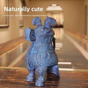 <span class=keywords><strong>Fu</strong></span> <span class=keywords><strong>Hao</strong></span> Owl Zun Objet d'art métallique de luxe personnalisable – Vitrine de présentation de bureau raffinée, cadeau d'affaires pour - Product Image 1