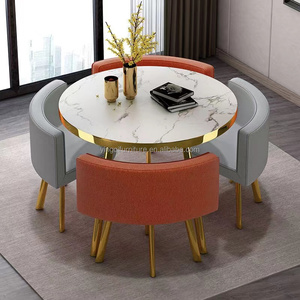 Hiện đại và chất lượng tốt ánh sáng sang trọng đàm phán bảng với Bốn ghế với màu sắc khác nhau - Product Image 6