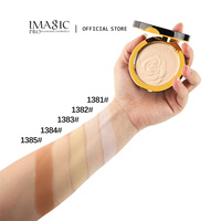 IMAGIC Maquillage Fondation Poudre Longue Durée Maquillage Du Visage Étanche Haute Définition Poudre Pressée 5 Nuances