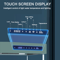 Aquarium d'eau douce tout-en-un en verre ultra-clair de 400 L avec filtre intégré et support en alliage d'aluminium