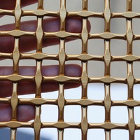 Panneau en maille métallique tissée en acier inoxydable, filet décoratif en fil de fer pour cloison intérieure, décoration de rampe d'escalier