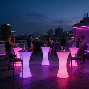 Boîte de nuit et <span class=keywords><strong>bar</strong></span> à café, accessoire d'extérieur et d'intérieur en plastique PE, portable, pour table cocktail et <span class=keywords><strong>bar</strong></span>, - Product Image 2
