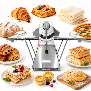 Máquina Industrial para Preparación de Masa, Laminadora de Masa para Tortillas, Quesadillas, <span class=keywords><strong>Burritos</strong></span> y Wraps, Maquinaria para Procesamiento de Alimentos - Product Image 1