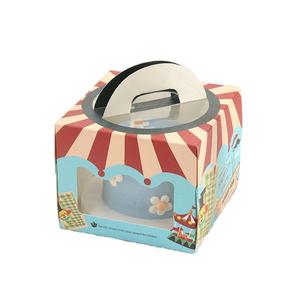 Hộp Đựng Nhiều Màu Sắc Tươi Sáng Mới Túi Đựng Bánh Bằng Giấy Xách Tay Hộp Đựng Bánh Phô Mai Kẹo Bữa Ăn Sáng Hạnh Phúc Có Tay Cầm Cửa Sổ - Product Image 1